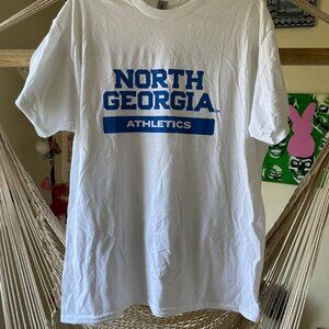 university of north georgia athletics men's white t shirt